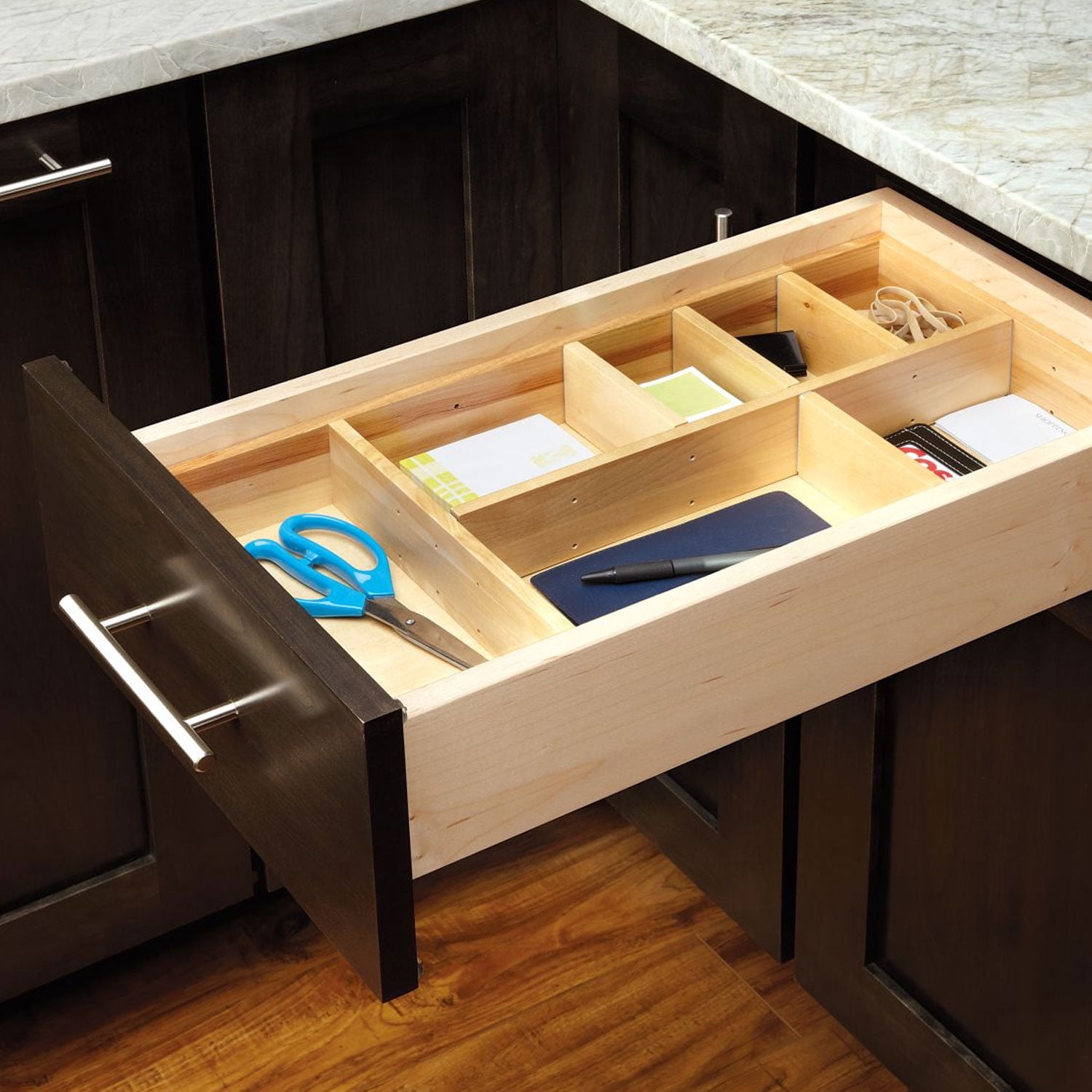 Rev-A-Shelf LD-4CT15-1 Customizable Drop In Utensil Drawer Organizer Set