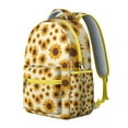 thumbnail image 2 of "Floral Sunflower Backpack for Women - Wildflower Print School Backpack, Durable College Backpack with Laptop Compartment, Stylish Bookbag for Work & Travel", 2 of 6
