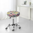 thumbnail image 7 of Lsque Colorful Poodle Dog Round Bar chair cushion covers Velvet Fabric Premium Comfort Protects from Scratches and Stains for 14-17 Inch Chair- 14 inch, 7 of 7