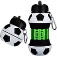 thumbnail image 1 of Esta botella deportiva plegable tiene un diseño esférico, ideal para deportes como fútbol, baloncesto, béisbol y tenis. Es una botella térmica portátil., 1 of 2