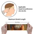 thumbnail image 4 of Picia Haystack Meditating Cat Print Mens Running Headband,Mens Sweatband Sports Headband for Running,Cycling,Basketball,Yoga,Fitness Workout, 4 of 9