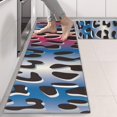 thumbnail image 2 of Kitchen Rugs Sets Of 2,Colorful and Black Of Leopard Print Anti Fatigue Kitchen Mat Rugs Non Slip Washable,Decorative Kitchen Floor Mats for Kitchen,Sink,Laundry,17"X47", 2 of 5