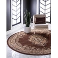 thumbnail image 2 of Rugs.com Amaya Collection Rug – 8 Ft Round Brown Medium Rug Perfect For Kitchens, Dining Rooms, 2 of 9