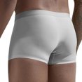 thumbnail image 4 of Mens Underwear Men's Ice Silk Seamless Breathable Boxer Shorts for Summer - Solid Color Comfortable Flat Front Underwear, Size L-4XL, 4 of 9