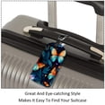 thumbnail image 3 of Square 2Pack PU Leather Butterfly Cruise Luggage Tag with Privacy Cover and Name ID Tag for Travel Handbags Backpacks Luggage Tags, 3 of 6