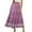 Pink, variant on Women's Long Skirts Summer Fashion Boho Flowy Swing A-Line Skirts 2025 Leisure Vacation Beach Elastic Waist Printing Long Maxi Skirt