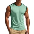 thumbnail image 3 of Bxsruta Men's Mesh Breathable Tank Top Sleeveless Crew Neck Quick Dry Casual Athletic Workout Gym Muscle Shirt, 3 of 8
