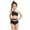 Black, variant on Dvkptbk Swimwear Women Cover Ups for Swimwear Women Parent-Child Ladies Split Two Piece Swimsuit High Waist Top Tie Swimwear Bikini Set