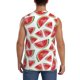thumbnail image 4 of Balery Hand Drawn Watermelon Camisetas sin mangas para hombre, absorbe la humedad y protege contra el mal olor.-X-Large, 4 of 7