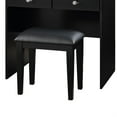 thumbnail image 4 of Hudi Makeup Vanity and Stool Set- 10 Lights- USB Power Outlet- Black, 4 of 6