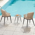 thumbnail image 6 of ALEAVIC 3-Piece Outdoor Rattan Patio Furniture Set, Outdoor Wicker Conversation Chair Sets with Coffee Table, 6 of 6