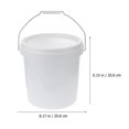 thumbnail image 2 of Cubo de agua de plástico blanco de 2 uds, cubo de 5L para el hogar, cubo de plástico portátil con asa HOMEMAXS MX16103379, 2 of 5