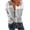 White, variant on Womens 3/4 Sleeve Fall Tops And Blouses, Crew Neck Womens Workout Tops Fashion Tops Half Zip Round Neck Long Sleeve Tops
