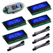 GeeekPi 4Pack IIC I2C TWI Serial LCD 2004 20x4 Display Module with I2C Interface Adapter Blue Backlight for Raspberry