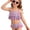 Z12-Multicolour, variant on Little Girls Swimsuits Colorful Striped Bikini One Piece Tankini With Ruffle Skirt Bathing Suit Swimwear Size 5-6 Years