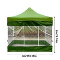 thumbnail image 3 of Gnmfd Outdoor 210D Rainproof Tent Shade Cloth with Window 3x2 Meters, Inflatable Waterproof Windproof Canopy Cover for Camping Picnic Backyard Garden Outdoor Activities Use, 3 of 5