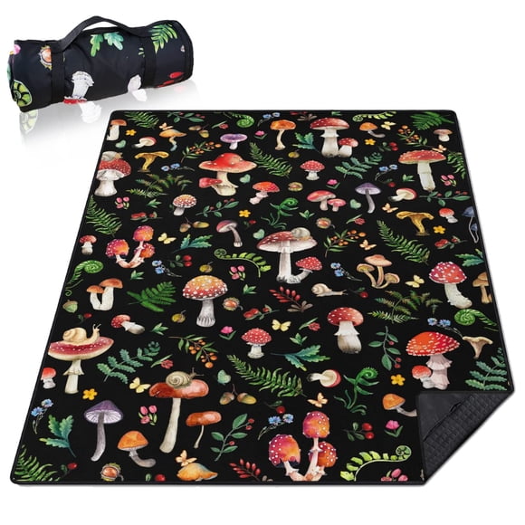 Manta de pícnic qwpmvhsak, 152 x 203 cm, impermeable y plegable