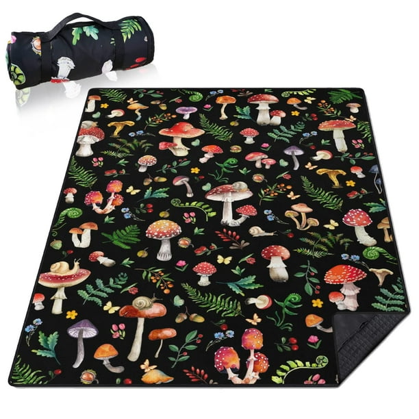 Manta de pícnic qwpmvhsak, 152 x 203 cm, impermeable y plegable