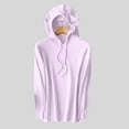 thumbnail image 6 of Miqool Women's Soft Hooded Pullover Sweaters Fall Winter Drawstring Long Sleeve Knit Hoodies Sweatshirt Casual Loose Lightweight Hooded Oversized Sweater, 6 of 9