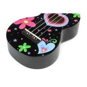 Art Series Soprano Ukulele w/Bag Heart Heart Pattern