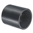thumbnail image 1 of Unique Bargains UPVC Pipe Fitting 50mm Socket, 1 Pack Straight Coupling, Dark Grey, 1 of 5