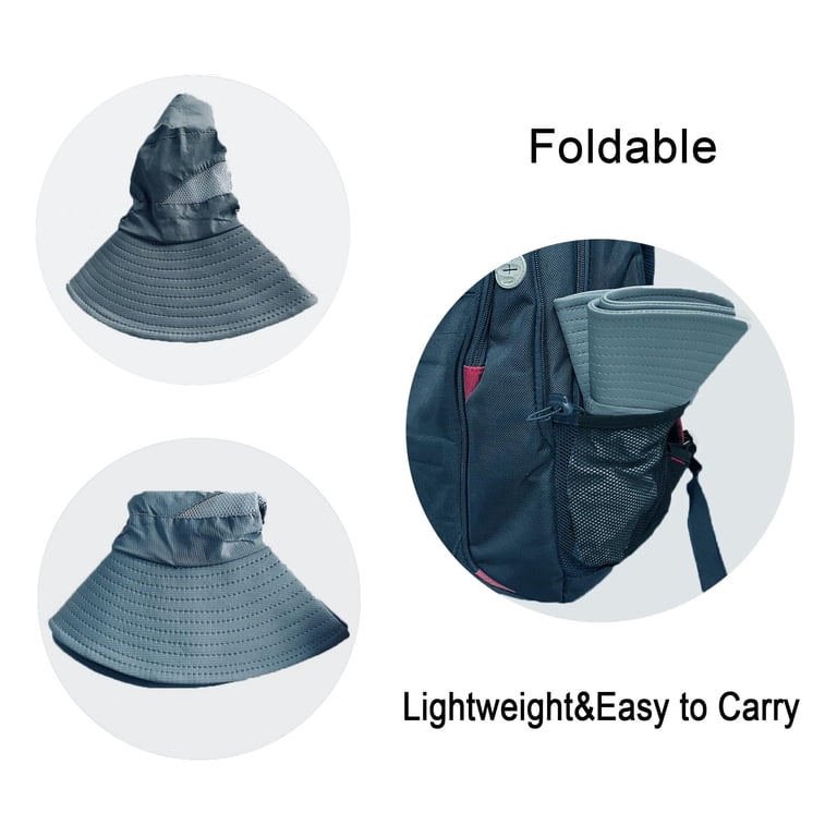 Sun Hats for Men, Wide Brim UPF 50+ UV Protection Caps, Mesh 