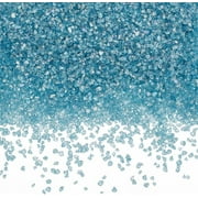 1 Box 200G Broken Glass Crushed Crystals Bulk Transparent Irregular Electroplate AB Color Plated Teal Green High Luster Gemstones Glitter Gems Chips for DIY Resin Art Epoxy Craft Vase Filler DIY