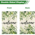 thumbnail image 5 of Welcome Spring Summer Garden Flag Spring Eucalyptus Leaf Garden Flags for Outside 12x18 Double Sided Colorful Floral Yard Flag Farmhouse for Outside Decorations Flags, 5 of 6