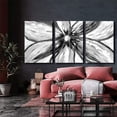 thumbnail image 3 of wall26 3 Panel Canvas Wall Art Black and White Abstract Pictures Home Wall Decorations for Bedroom Living Room Paintings Canvas Prints Framed - 16"x24" x 3 Panels, 3 of 4