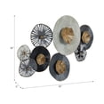 thumbnail image 5 of Metal Lily Pad Wall Art for Home Decor - Wall Accent for Bedroom, Living Room, and Bathroom Display - Hanging Display Accent for Office, Hallway Styling, and Entryway Decor - 20", Gray & Black, 5 of 15