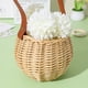 thumbnail image 4 of Cesta de flores de mimbre Tarcha de flores Basker Boda Weding Woven Flower Canasta con mango, 4 of 4