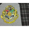thumbnail image 3 of Intimo Boys' Harry Potter Hogwarts Castle Crest 2-Piece Raglan Plaid Pajama Set, 3 of 6