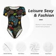 thumbnail image 6 of Naloa Play Game3 Women's Short-Sleeved Onesie, One-Piece Swimsuit for Parties, dates, clubs - Small, 6 of 9