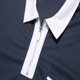 thumbnail image 4 of pstuiky camisetas de hombre, Camisa deportiva de manga corta con solapa y cremallera a rayas para hombre camisas casuales para hombre m, 4 of 7