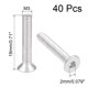thumbnail image 2 of Tornillos de cabeza plana M3x18mm, tornillo hexagonal interno, sujetadores de acero inoxidable 304, 40 piezas, 2 of 3