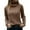 a-Brown, variant on Fall Sweaters For Women Trendy 2023 2024 Turtleneck Long Sleeve Cable Knit Sweaters Blue Large