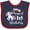 Navy and Red, variant on Inktastic Magical 1st Birthday Rainbow Unicorn with Star Boys or Girls Baby Bib