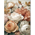 thumbnail image 1 of Qisvanset Toile Murale Botanique Vintage à Roses 15,75 X 11,81 Pouces, 1 of 8