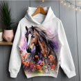 thumbnail image 3 of Sudadera con capucha con estampado 3D de animales, divertida, pollo, ardilla, caballo, conejo, para hombre y mujer, sudadera de gran tamaño a la moda, abrigo de calle para mujer, 3 of 5
