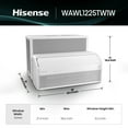 thumbnail image 3 of Hisense 12,000 BTU Window Air Conditioner 550 sq ft. Easy to Install, Ultra Slim Profile, Large Air Volume, Whisper-Quiet Operation, Natural Ventilation Flexibility, ConnectLife App (WAWL1225TW1W), 3 of 15