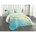 thumbnail image 3 of Ambesonne Colorful Quilted Bedspread Set 3 Pcs, Musical Notes Vibes, Queen Size, Multicolor, 3 of 5