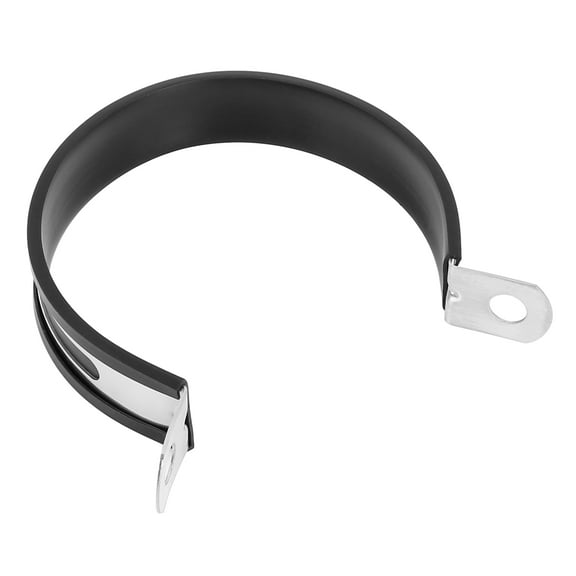 Durable Silver Tone 89mm/3.50" Exhaust Down Pipe Bracket Clamp Fastener for Motorcycle