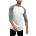 thumbnail image 1 of Hat and Beyond Men's Raglan 3/4 Dual Tone Baseball Jersey Shirt, 1 of 6