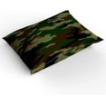 thumbnail image 2 of Juego Funda Nórdica 4 Piezas Twin Size Verde Militar Camuflaje Suave Edredón, 2 of 7