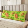 thumbnail image 4 of KLL Ultra Soft Microfiber Body Pillow Cover/Pillowcases 20"x54" with Hidden Zipper Closure-Cartoon Turtles 1, 4 of 5