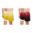 thumbnail image 1 of (2-Pack) Rinsvye Boys Swim Shorts Gradient Color Beachwear Elastic Waist Quick-Dry Swimming Trunks Loose Fit Summer Pool Party Apparel, 1 of 3
