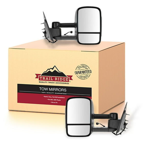 Trail Ridge Towing Mirror Power Heated Signal Textured Pair for Sierra Silverado TR00256 Fits select: 2014-2019 CHEVROLET SILVERADO, 2014-2019 GMC SIERRA