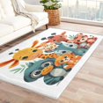 thumbnail image 2 of Cartoon Animal Carpet,4x5 Area Rug, Non Slip Low Pile Soft Machine Washable, Cute Giraffe Area Rugs, Cartoon Cute Animal Rugs for Bedroom Living Room Rug 8i&-55, 2 of 7