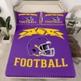 thumbnail image 2 of jejeloiu Football Sport Helmet Twin Sheet Sets,American Rugby Game Bedding For Boys Kids 3-Piece, 2 of 7