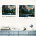 thumbnail image 6 of ARISTURING  Yosemite Valley National Park Canvas Wall Art American Nature View Painting Prints Modern Landscape Artwork Home Wall Decor Framed Gallery Wrapped Ready to Hang 16x12inch, 6 of 6